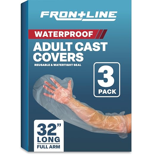 FRONTLINE Arm Cast Covers for Shower Adult Waterproof Cast and Wound Protector by FrontLine