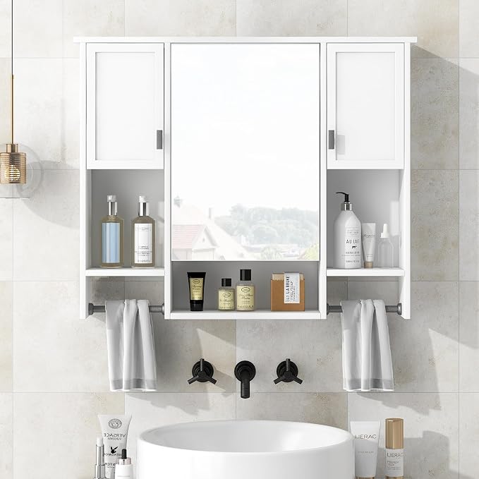 Bathroom Medicine Cabinet, Wall Mounted Bathroom Storage Cabinet - Image 2