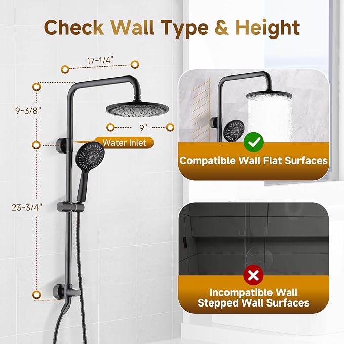 BRIGHT SHOWERS Rain Shower Heads System - Image 5