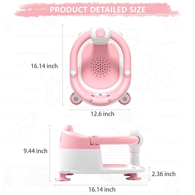 Baby Bath Seat for Babies 6 Months & Up, Toddler Bath Seats for Babies Sitting - Image 8