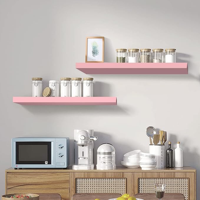 SAUMONIERES 24 Inch Floating Wall Shelves - Image 4