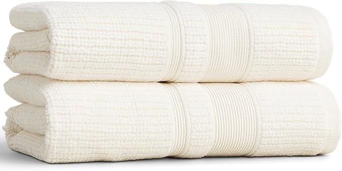 Preston Lane Douro Hand Towel Set – 2 Pack Luxury Cotton Towels, Ultra Soft & by PrestonLane