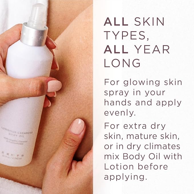 Zents Luminous Cashmere Body Oil | Moisturizing Body Oil - Image 5