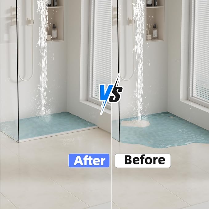 39 Inch Shower Threshold Water Dam Barrier, Silicone Shower Door Bottom Seal - Image 2