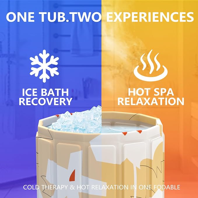 Portable Bath Tub for Adult, Foldable Soaking Bathtub for Hot SPA&Ice Bath - Image 4