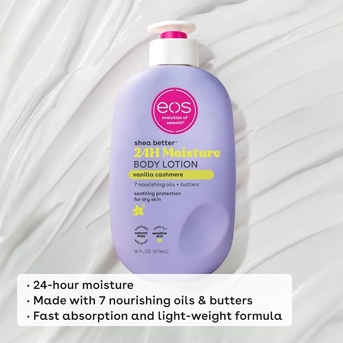 Bundle of eos Shea Better Body Lotion + Whipped Body Butter, Vanilla Cashmere - Image 3
