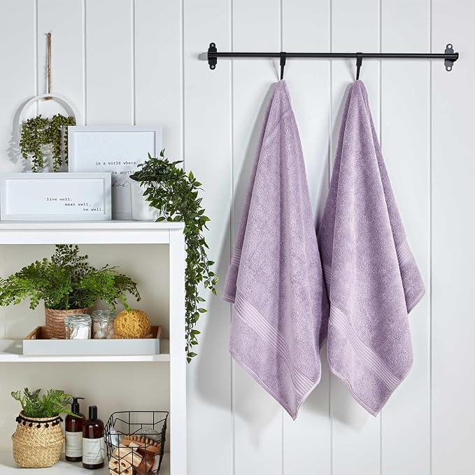 Christy Supreme Hygro 6 Piece Towel Set | Lavender | 100% Luxury Supima Cotton - Image 4