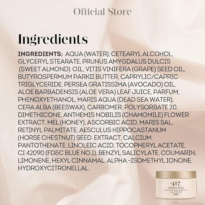 -417 Dead Sea Cosmetics Ocean Deep Nutrition Body Butter - Image 9
