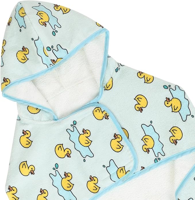HDE Dog Bathrobe Super Absorbent Quick Drying Puppy Towel Wrap Coat Adjustable - Image 6