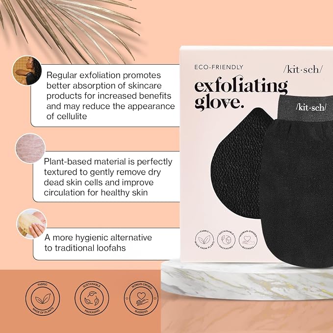 Kitsch Exfoliating Glove – Korean Exfoliating Mitt & Deep Exfoliating Body - Image 3