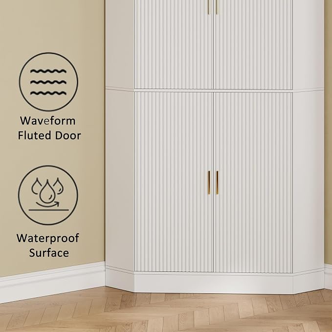 70.3'' Corner Cabinet, Corner Kitchen Pantry - Image 5