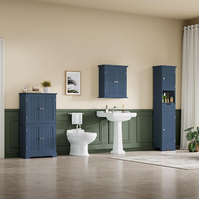 ChooChoo Bathroom Floor Cabinet, Modern Bathroom Storage Cabinet - Image 5