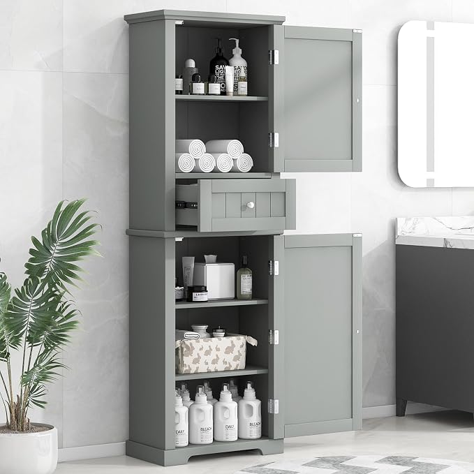 Tall Narrow Storage Cabinet by Virubi