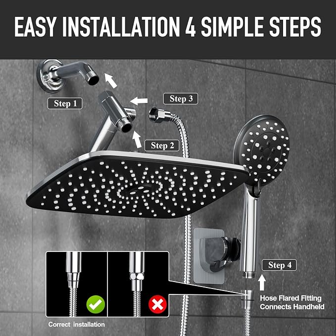 Veken 11.8'' Rain Shower Head - Image 7