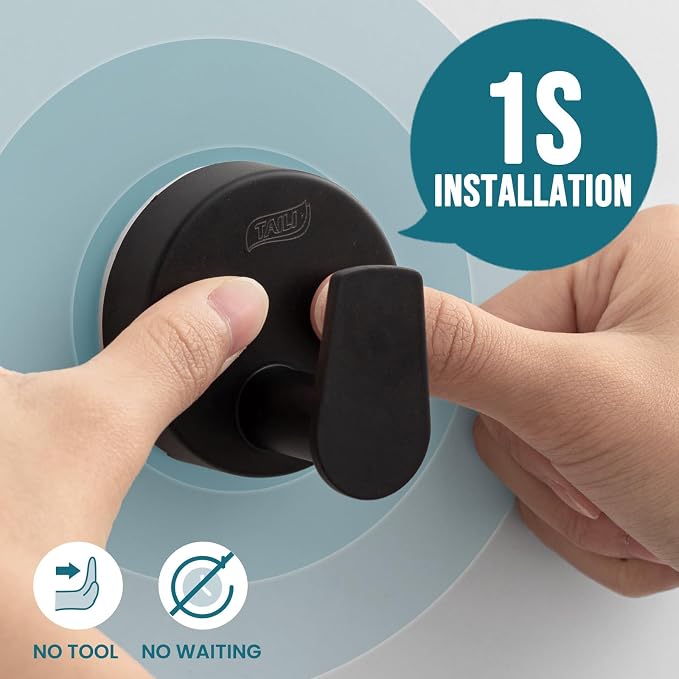 TAILI Stylish 304 Stainless Steel Bathroom Suction Hooks - Image 2