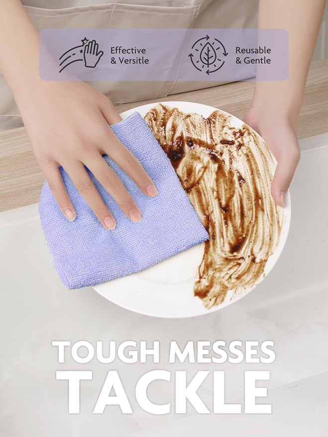 Fantasticlean Microfiber Cleaning Cloth Roll -75 Pack, Tear Away Microfiber - Image 4