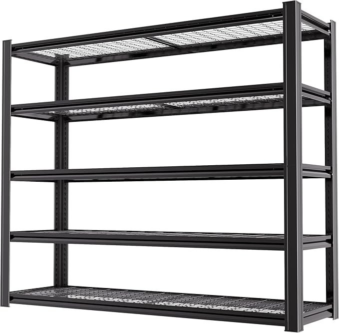 62" W x 24" D x 84" H Garage Shelving Heavy Duty Metal Shelving 3500LBS Storage by LIJIUHOME