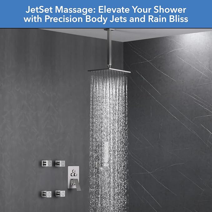 VANFOXLE Shower Faucet Set Brushed Nickel Shower System - Image 6