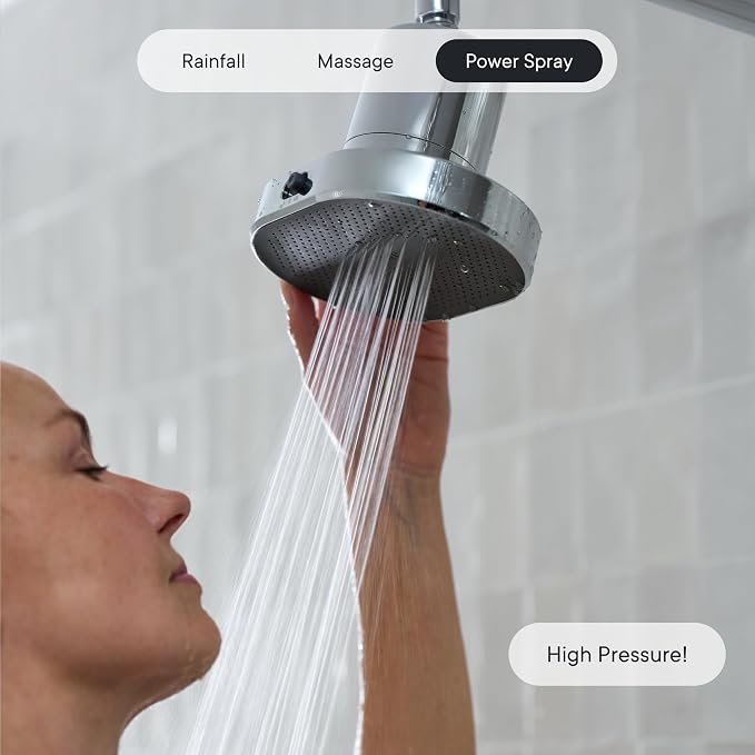 Qure Shower Filter Head for Hard Water, healthier Hair, Skin & Nails, High - Image 6