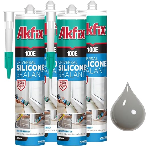 Akfix 100E RTV Grey Silicone Caulk by Akfix