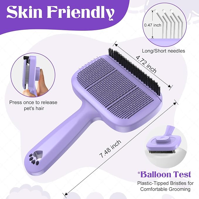 Self Cleaning Dog Brush for Shedding - Image 2
