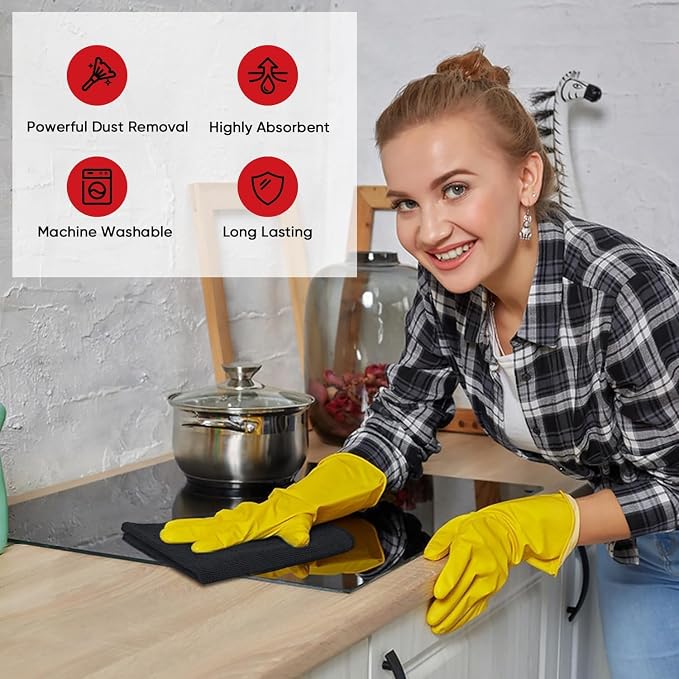 AIDEA Microfiber Cleaning Cloth 150 Pack, Microfiber Towels - Image 5