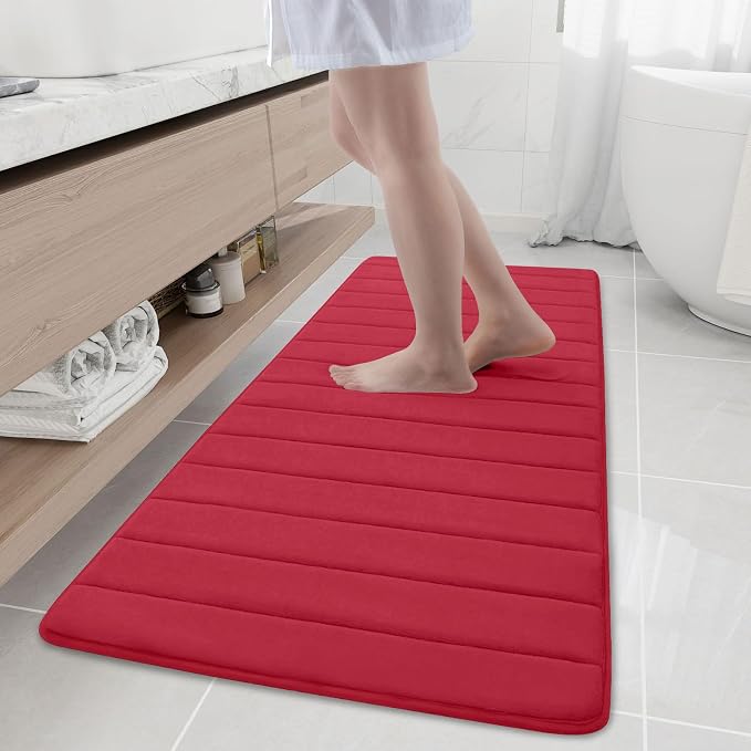 Buganda Memory Foam Bath Mat, Ultra Soft and Non-Slip Bathroom Rugs, Water by Buganda