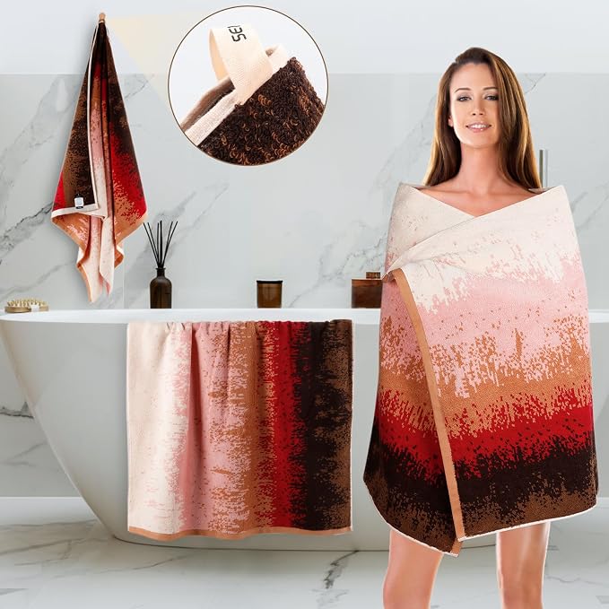 SEMAXE 4-Pack Luxury Bath Towels - Image 2