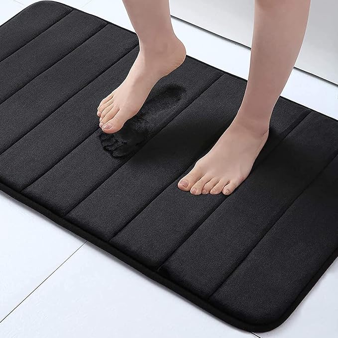Buganda Memory Foam Bath Mat, Ultra Soft and Non-Slip Bathroom Rugs, Water by Buganda