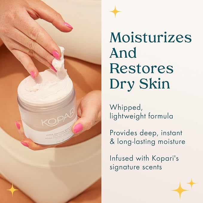 Kopari Ultra Restore Body Butter, Whipped Lightweight Formula, Hyaluronic Acid - Image 3
