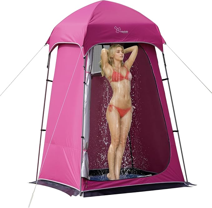 Vidalido Outdoor Camping Shower Tent Easy Setup Privacy Tent Changing Room by Vidalido