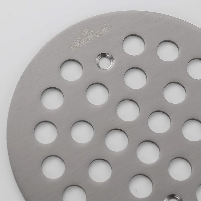 4-1/4Inch（108mm Screw-in Shower Strainer Drain Cover Replacement Floor Strainer - Image 3