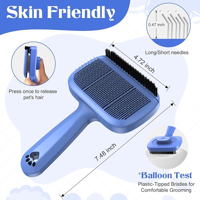 Self Cleaning Dog Brush for Shedding - Image 2