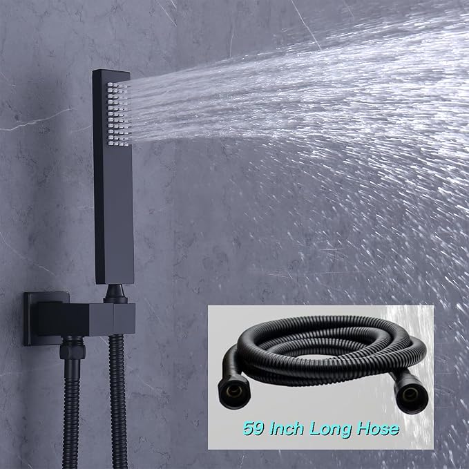 Thermostatic Shower System Matte Black Shower Faucet Set - Image 5