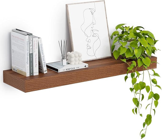 Heimlove 12" Deep Floating Shelves, 36 x 12 Inch Wall Mounted Long Floating by Heimlove