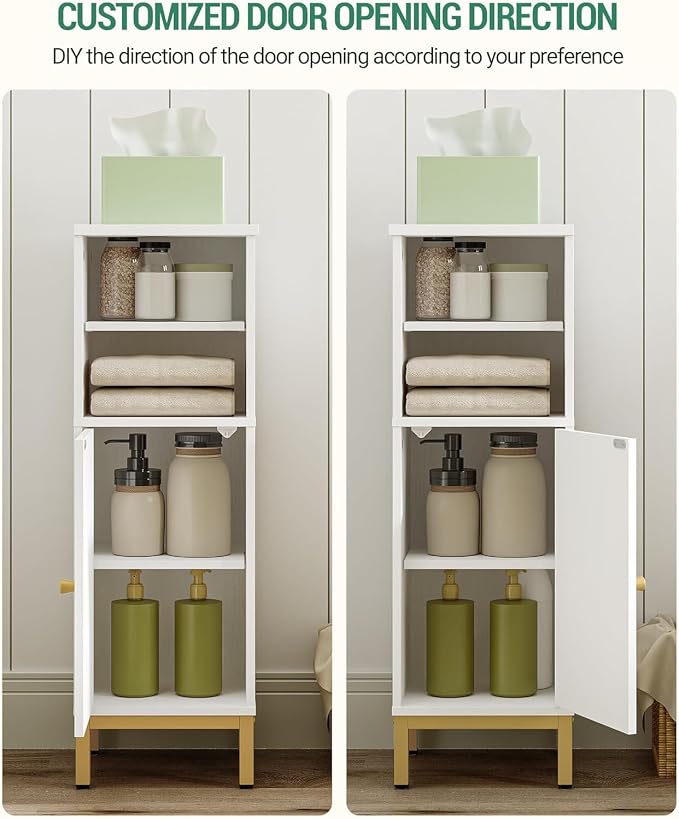 Bathroom Storage Cabinet, Corner Floor Cabinet - Image 6