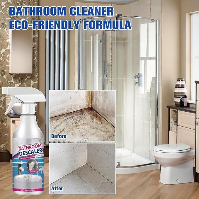 Bathroom Descaler Foam Cleaner, Bubble Cleaner Foam, Bathroom Glass Descaler - Image 6