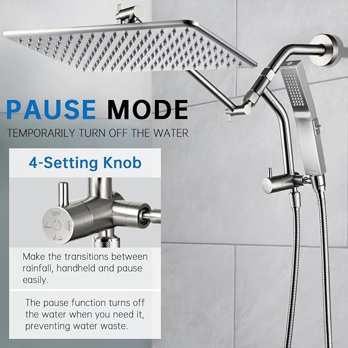 G-Promise All Metal 14 Inches Rain Shower Head - Image 5