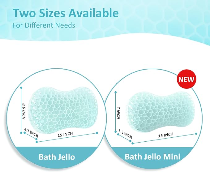 Sunlit Bath Jello Gel Bath Pillows, Lumbar Pillow - Image 4