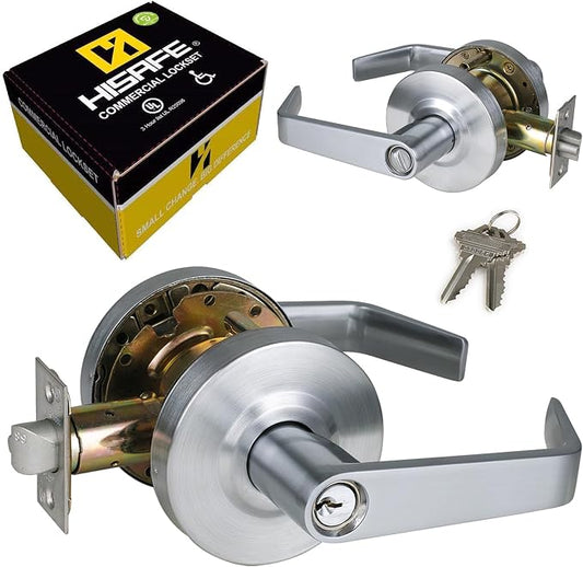 Keyed Entry Grade 2 Commercial Door Locks Heavy Duty Office Door Lever by HISAFE
