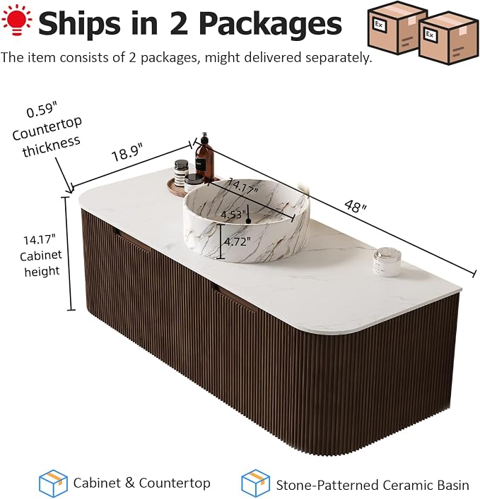 48" Floating Bathroom Vanity - Image 2