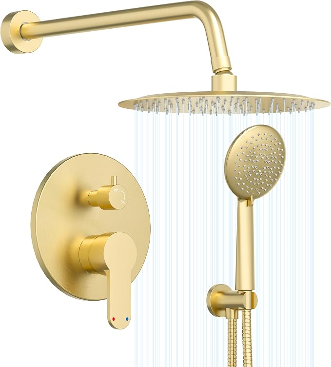 Gabrylly Gold Shower Head System, Shower Faucet Set by GABRYLLY