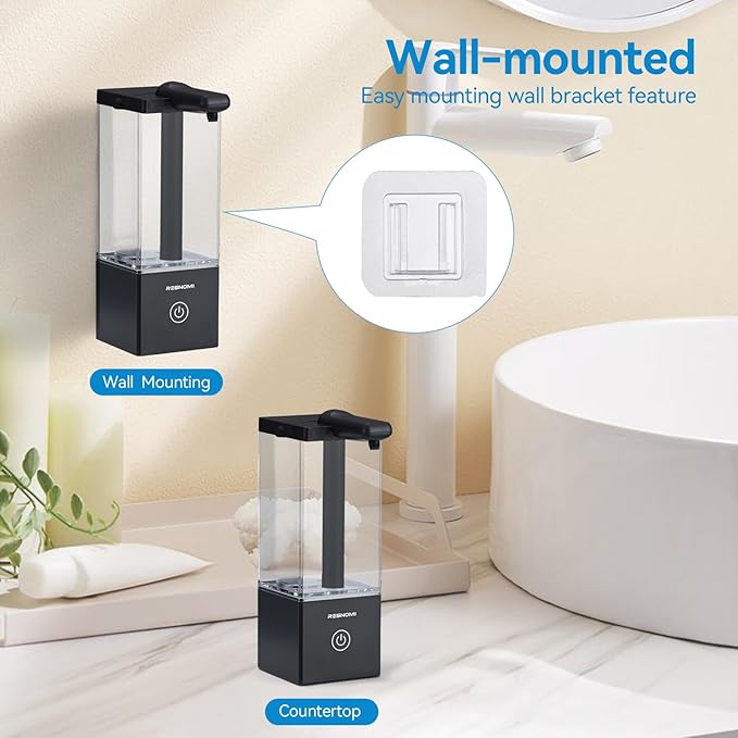 Automatic Soap Dispenser Touchless, Soap Dispenser Bathroom, Large Transparent - Image 3