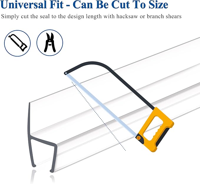 Frameless Shower Door Seal Strip 2 Pack x 39 Inch H - Image 9