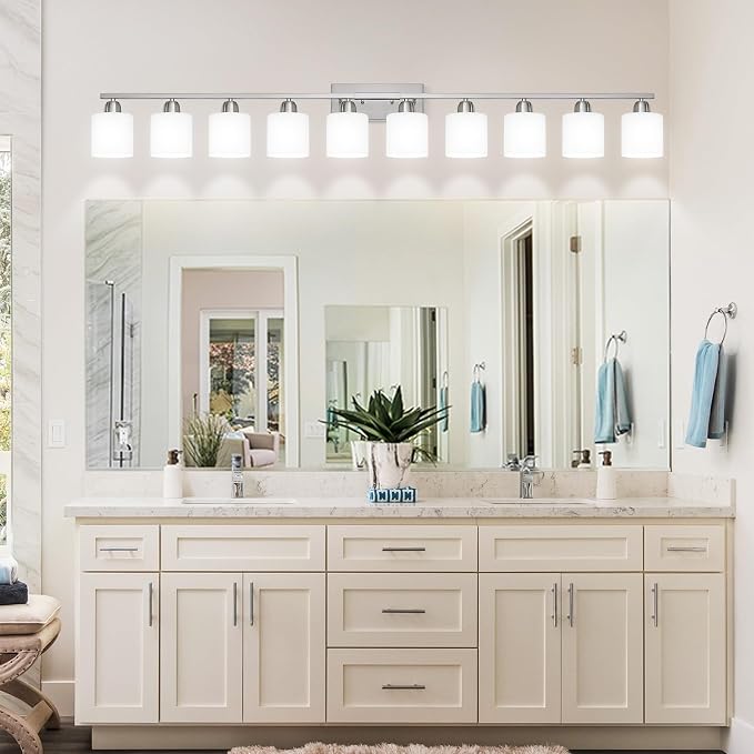 Brushed Nickel Bathroom Vanity Light - Image 7