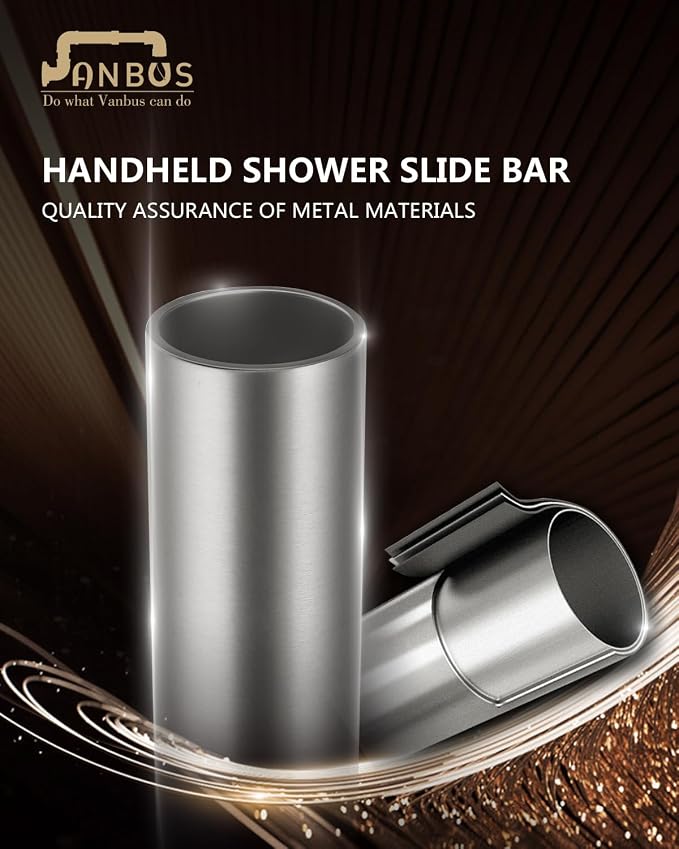 Brushed Nickel Shower Slide Bar 32 Inch - Image 3
