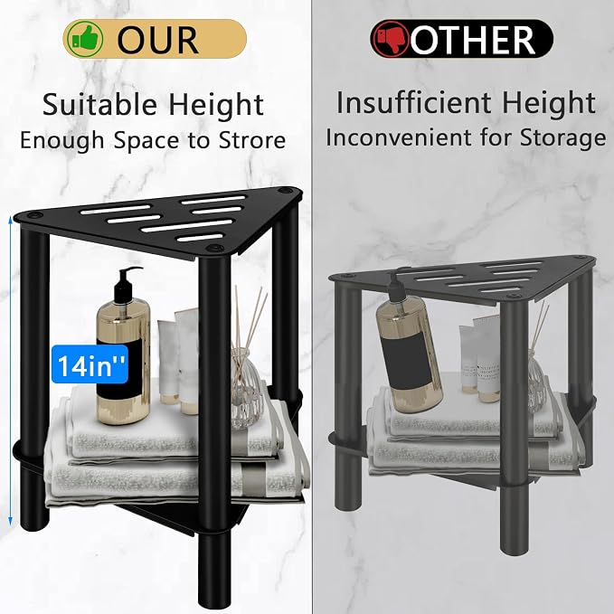 Shower Foot Rest, Shower Stool for Inside Shower, Stainless Steel Waterproof - Image 3