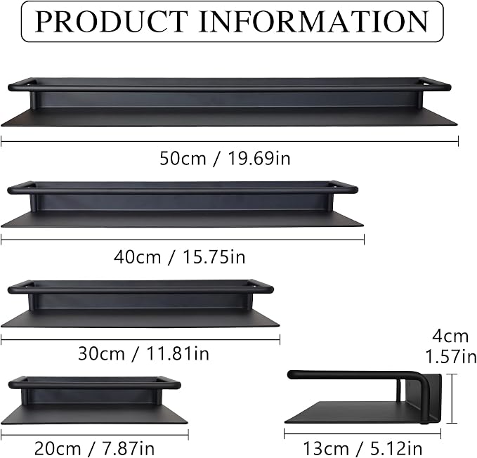 Metal Wall Shelf, Metal Floating Shelf, Small Shelf - Image 3