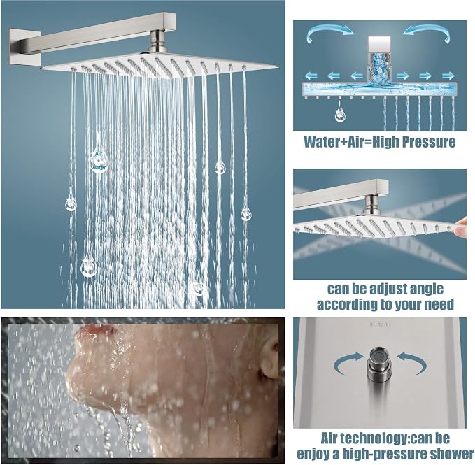 Aolemi Shower Faucet Set Rain Shower System - Image 3