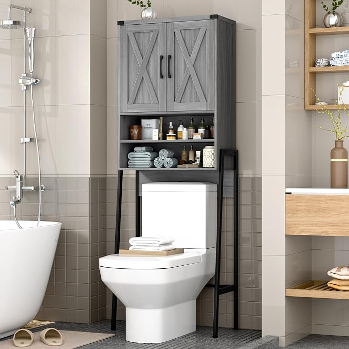 Vabches Over The Toilet Storage Cabinet, Farmhouse Over Toilet Storage Cabinet by Vabches